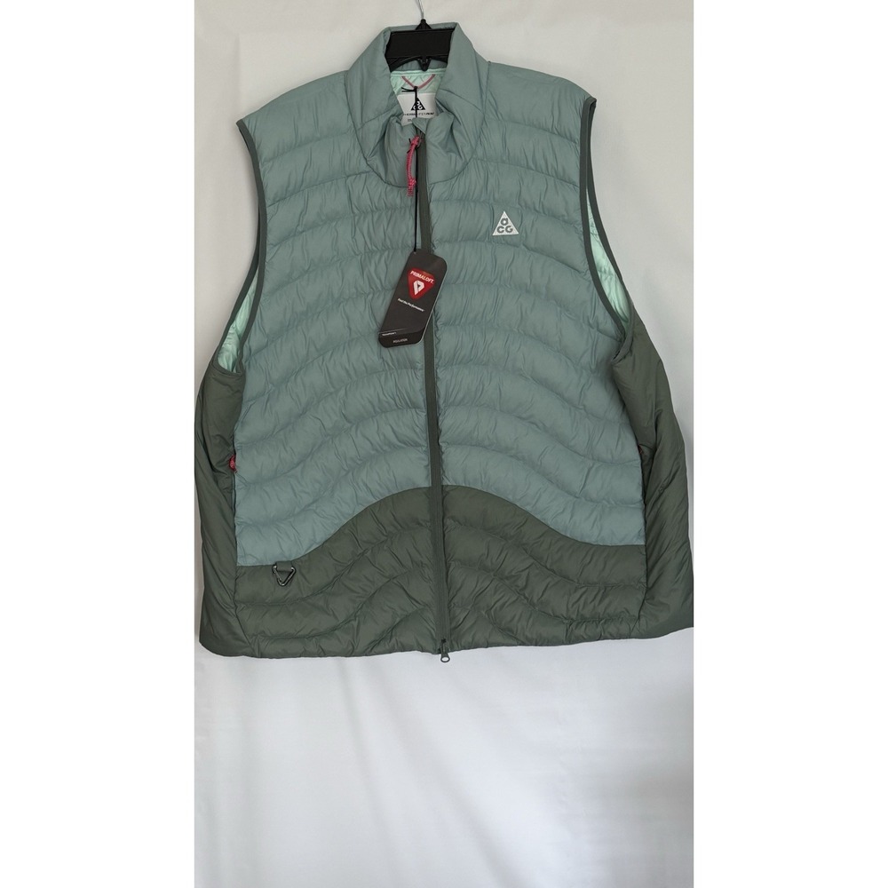 New Nike ACG Men's Therma-FIT ADV Vest Lava Flow Cannon Mint Foam 2XL